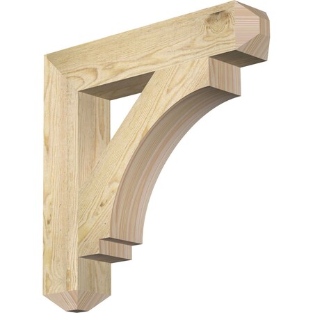 Ekena Millwork Imperial Craftsman Rough Sawn Bracket, Douglas Fir, 4"W x 22"D x 22"H BKT04X22X22IMP04RDF